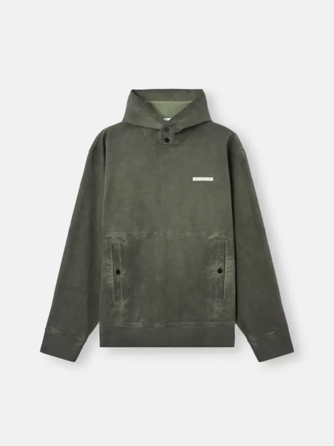 Bekväm hoodie med tryck