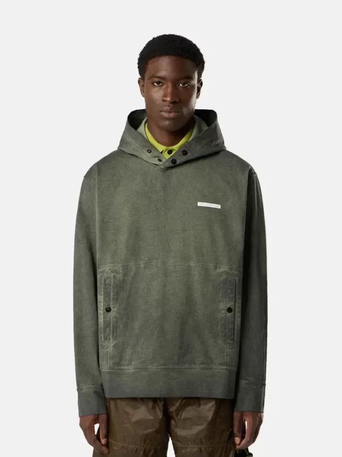 Bekväm hoodie med tryck