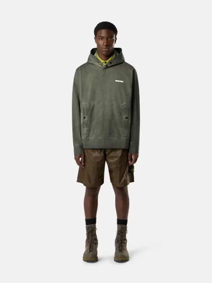 Bekväm hoodie med tryck