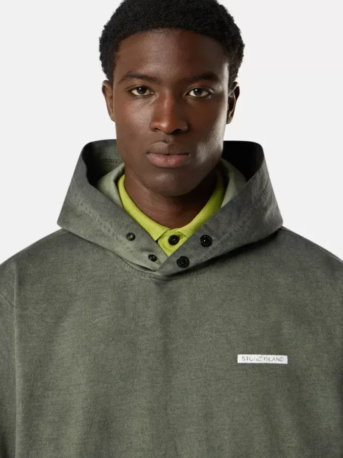 Bekväm hoodie med tryck