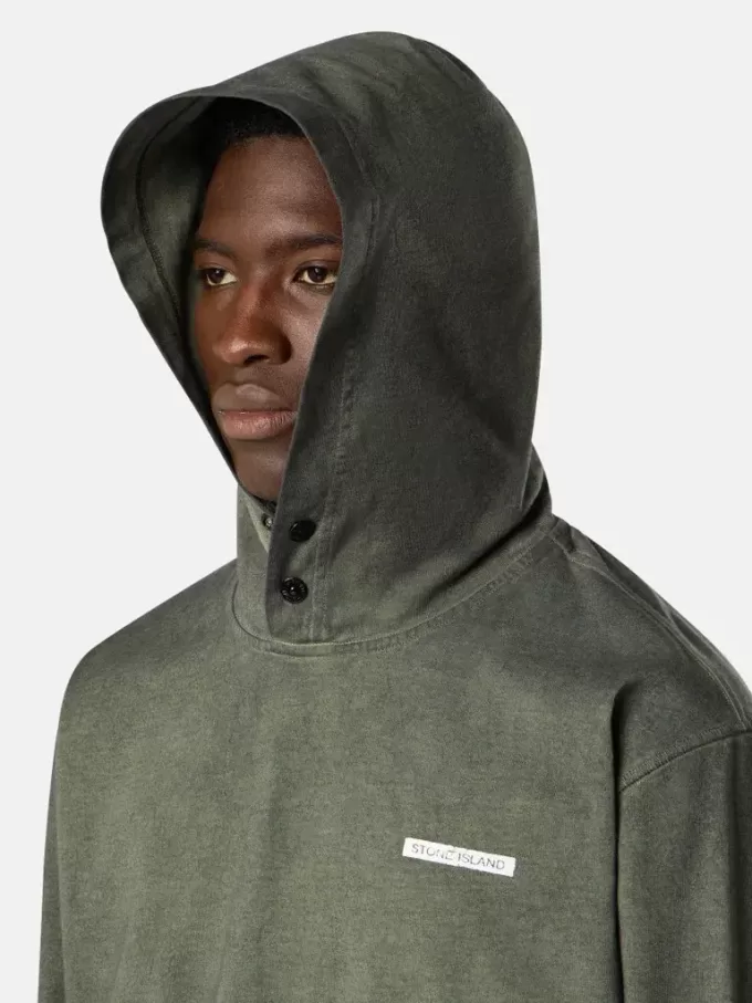 Bekväm hoodie med tryck