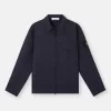 Bekväm overshirt med bröstficka med kil