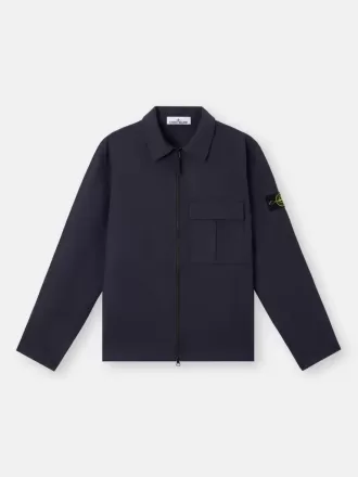 Bekväm overshirt med bröstficka med kil