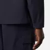 Bekväm overshirt med bröstficka med kil