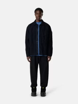 Bekväm overshirt med bröstficka och tvåvägsdragkedja