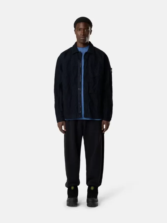 Bekväm overshirt med bröstficka och tvåvägsdragkedja Bekväm overshirt med bröstficka och tvåvägsdragkedja
