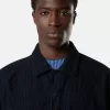Bekväm overshirt med bröstficka och tvåvägsdragkedja Bekväm overshirt med bröstficka och tvåvägsdragkedja