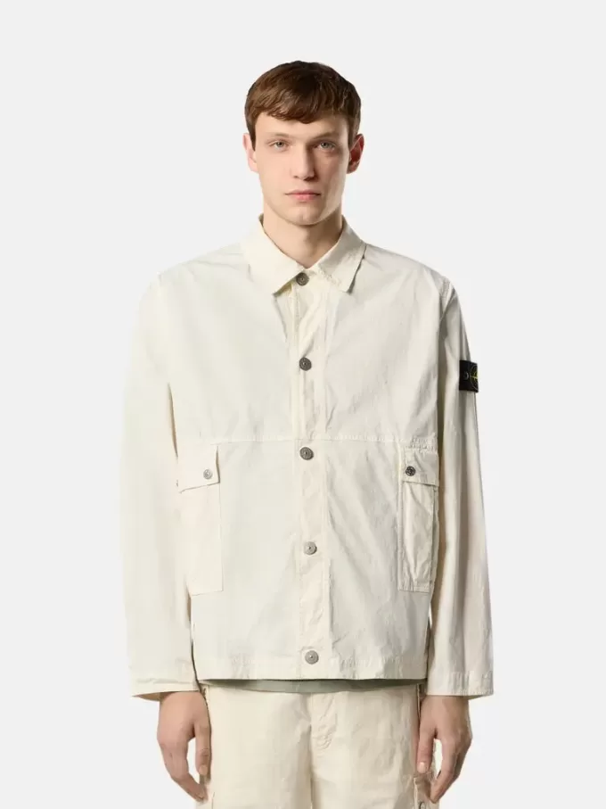 Bekväm overshirt med handfickor och knappar Bekväm overshirt med handfickor och knappar