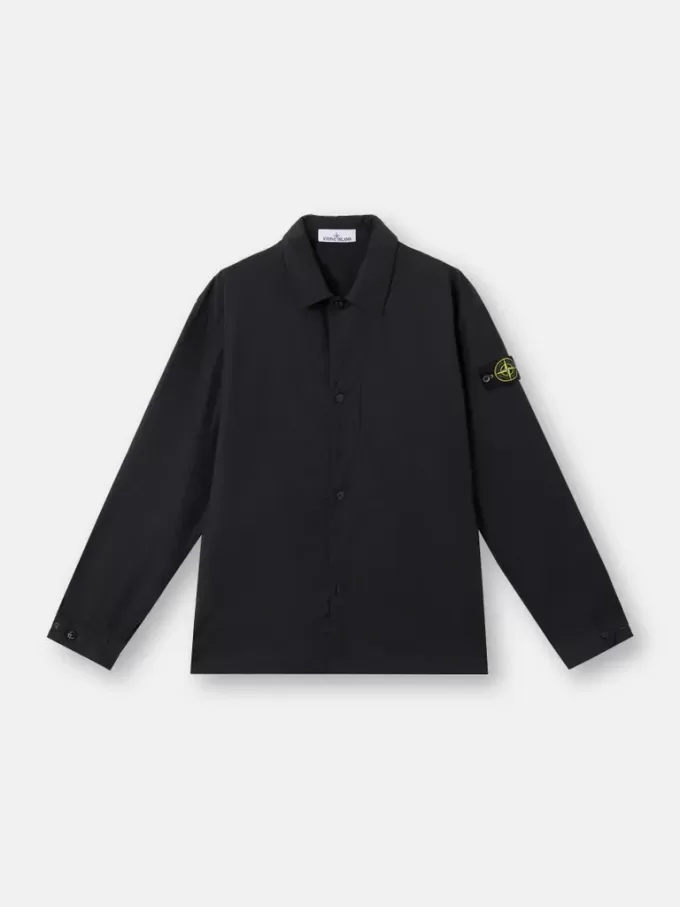 Bekväm overshirt med handfickor och tryckknappar Bekväm overshirt med handfickor och tryckknappar