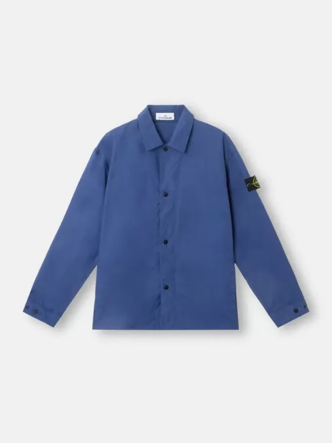 Bekväm overshirt med handfickor och tryckknappar Bekväm overshirt med handfickor och tryckknappar