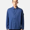 Bekväm overshirt med handfickor och tryckknappar Bekväm overshirt med handfickor och tryckknappar
