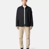 Bekväm overshirt med handfickor och tryckknappar Bekväm overshirt med handfickor och tryckknappar