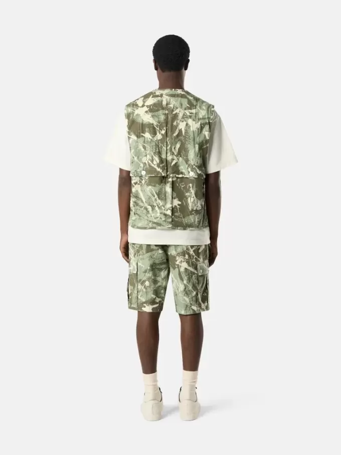 Bekväma cargo-bermudashorts med kamouflageprint Bekväma cargo-bermudashorts med kamouflageprint
