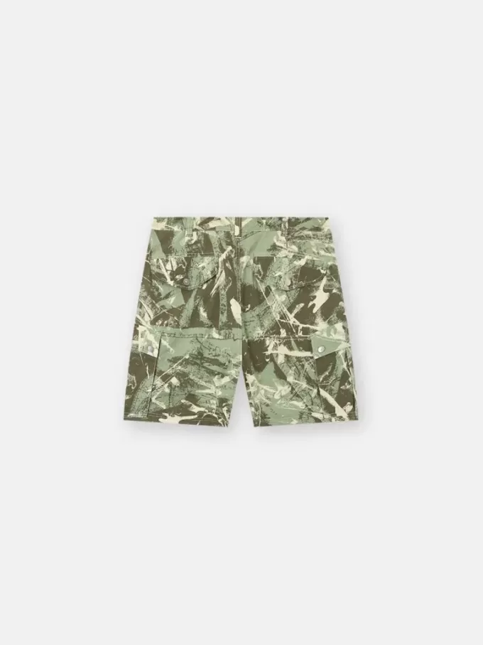 Bekväma cargo-bermudashorts med kamouflageprint Bekväma cargo-bermudashorts med kamouflageprint