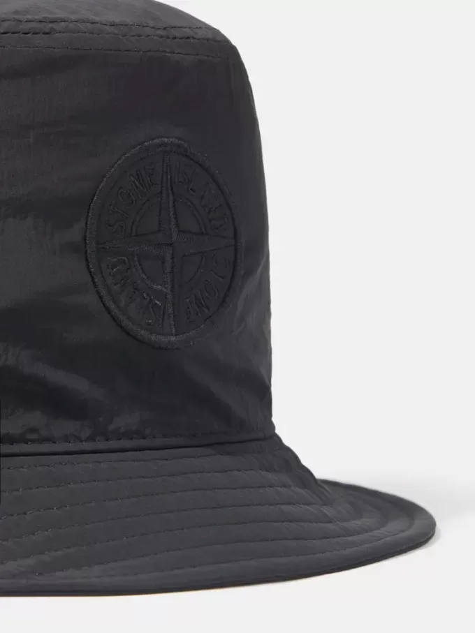 Bucket hat med meshfoder och Compass-brodyr