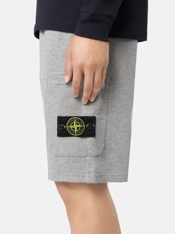 Cargo-bermudashorts med fickor och dragsko i midjan