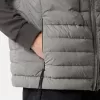 Dunväst med sömlösa fjädertunnlar och droppskydd