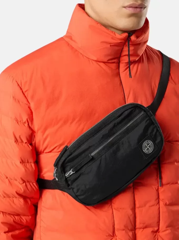 Fanny pack med ficka med dragkedja och ripstop-foder Fanny pack med ficka med dragkedja och ripstop-foder