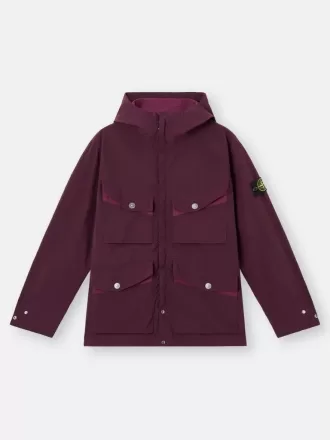 Fältjacka med huva, anti-drop och tryckknappsfickor