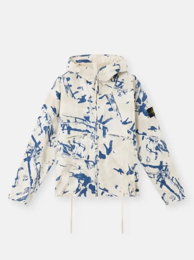 Huvtröja med kamouflageprint och anti-drop