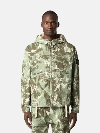 Huvtröja med kamouflageprint och anti-drop