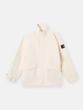 Kort parkas med avtagbart foder och armbågslappar