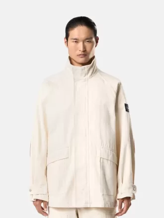 Kort parkas med avtagbart foder och armbågslappar