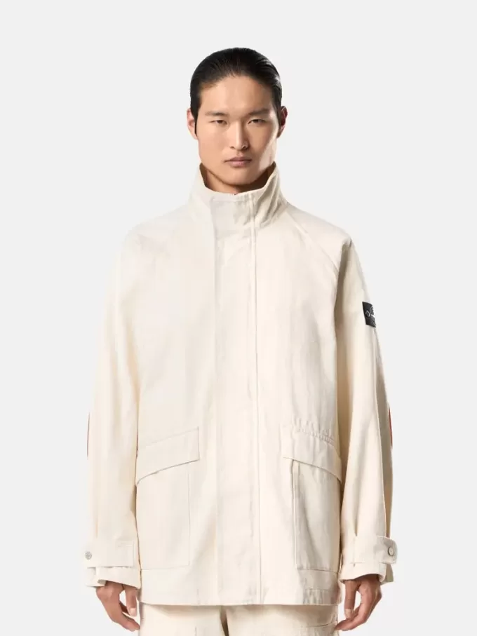 Kort parkas med avtagbart foder och armbågslappar Kort parkas med avtagbart foder och armbågslappar