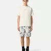 Kortärmad T-shirt med ”Compass Camo”-tryck