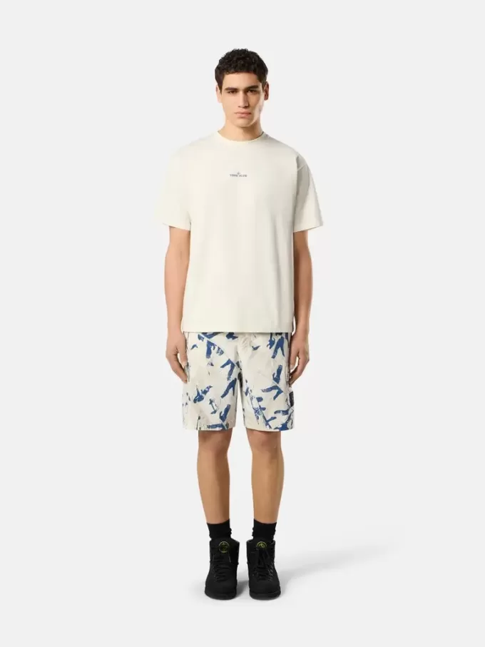 Kortärmad T-shirt med ”Compass Camo”-tryck