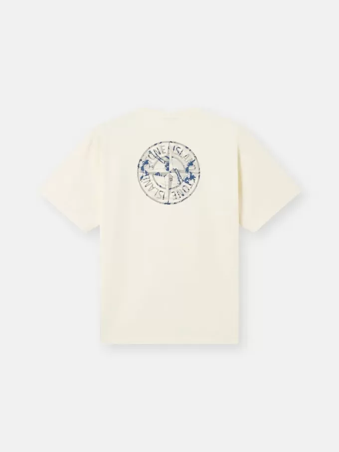 Kortärmad T-shirt med ”Compass Camo”-tryck