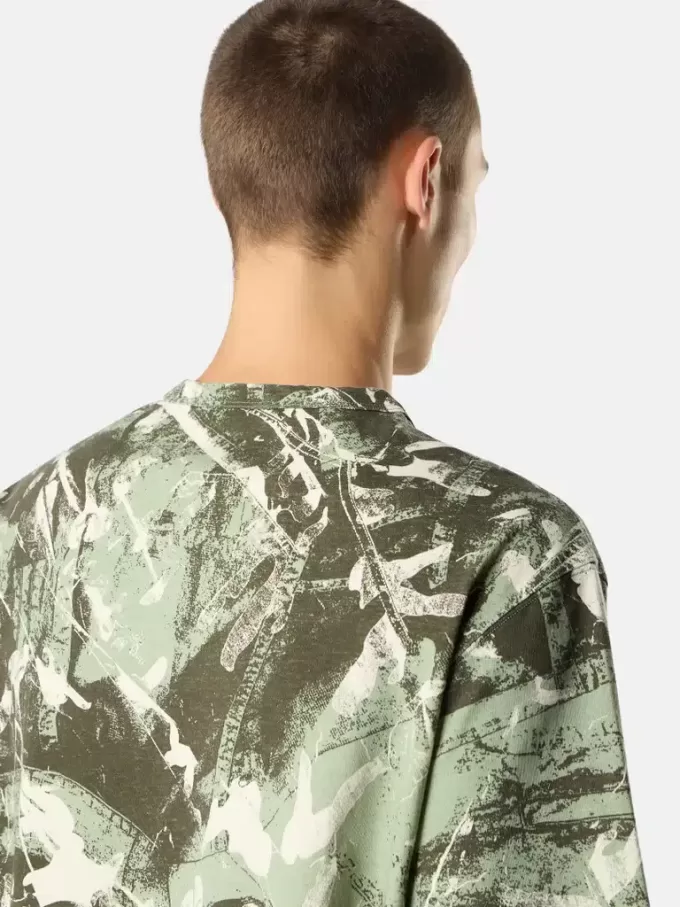 Kortärmad T-shirt med ”Scan Camo”-tryck Kortärmad T-shirt med ”Scan Camo”-tryck