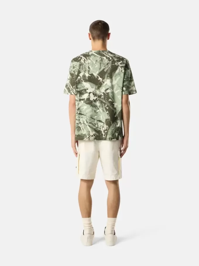 Kortärmad T-shirt med ”Scan Camo”-tryck Kortärmad T-shirt med ”Scan Camo”-tryck