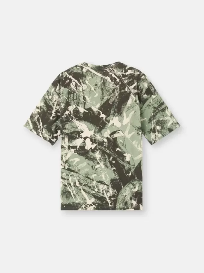 Kortärmad T-shirt med ”Scan Camo”-tryck Kortärmad T-shirt med ”Scan Camo”-tryck