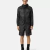 Lösa bermuda-shorts med vid ben och elastisk midja