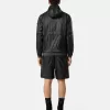 Lösa bermuda-shorts med vid ben och elastisk midja