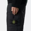 Löst sittande sweatpants med fickor med dragkedja och vaddering Löst sittande sweatpants med fickor med dragkedja och vaddering