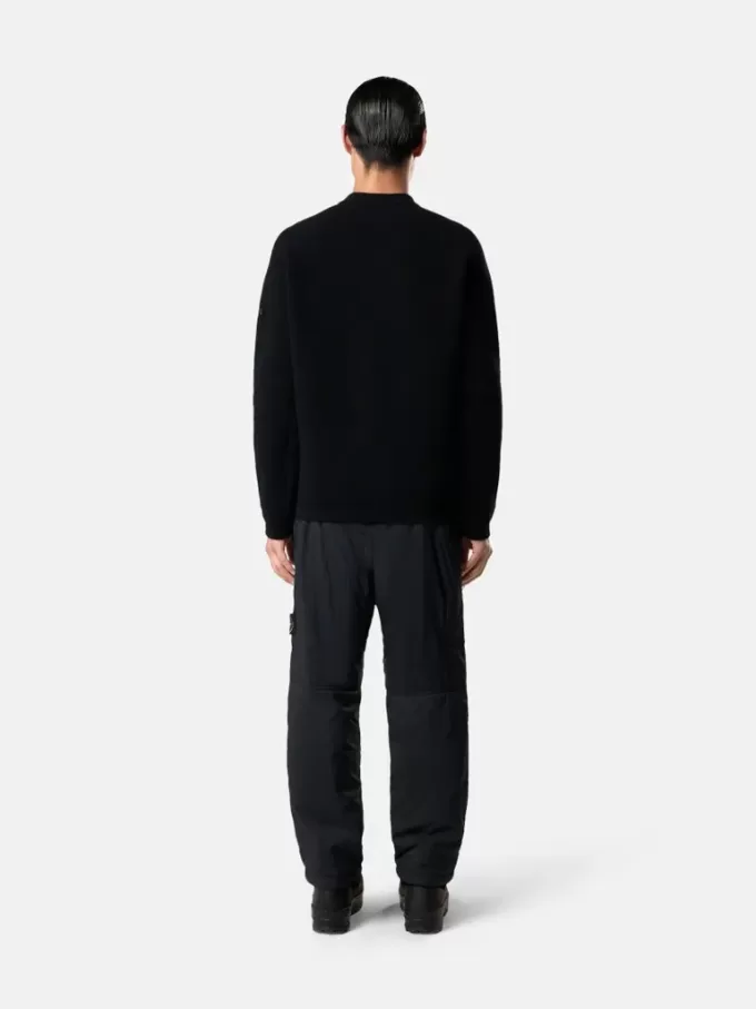 Löst sittande sweatpants med fickor med dragkedja och vaddering Löst sittande sweatpants med fickor med dragkedja och vaddering