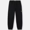 Löst sittande sweatpants med fickor och elastiska muddar