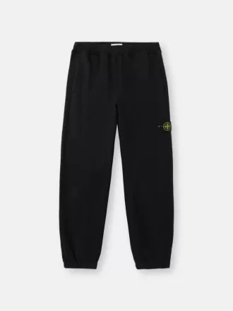 Löst sittande sweatpants med fickor och elastiska muddar