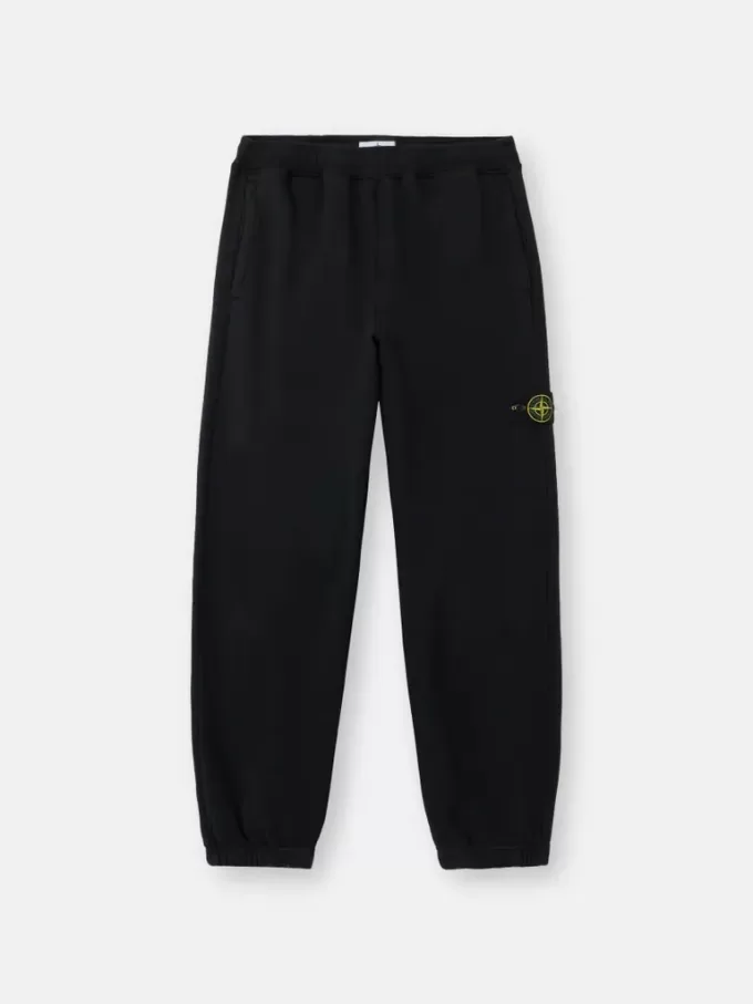 Löst sittande sweatpants med fickor och elastiska muddar
