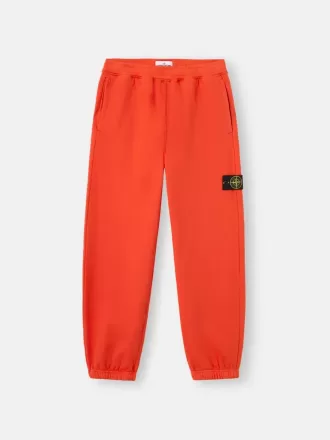 Löst sittande sweatpants med fickor och elastiska muddar