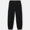 Löst sittande sweatpants med fickor och elastiska muddar