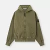 Oversized-fit hoodie med dragkedja och ribbade insatser Oversized-fit hoodie med dragkedja och ribbade insatser