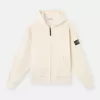 Oversized-fit hoodie med dragkedja och ribbade insatser