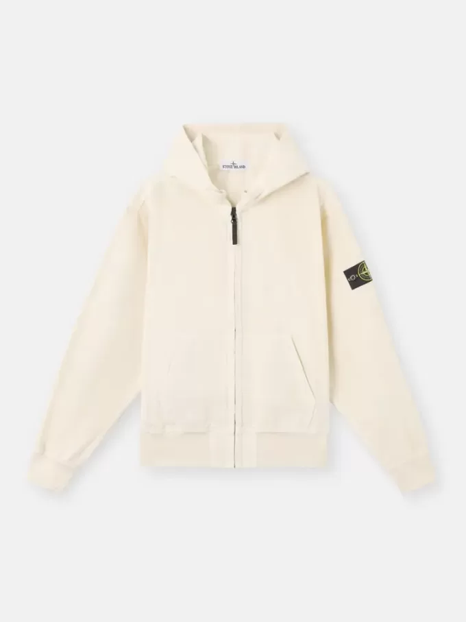 Oversized-fit hoodie med dragkedja och ribbade insatser
