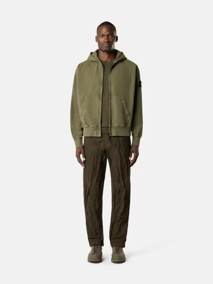 Oversized-fit hoodie med dragkedja och ribbade insatser Oversized-fit hoodie med dragkedja och ribbade insatser