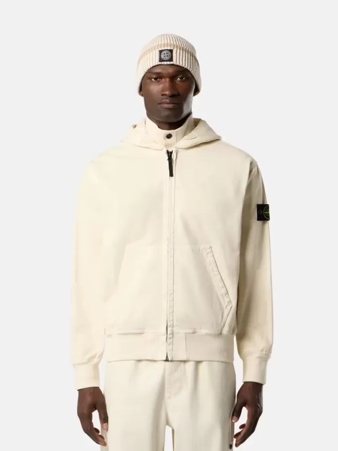 Oversized-fit hoodie med dragkedja och ribbade insatser