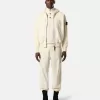 Oversized-fit hoodie med dragkedja och ribbade insatser