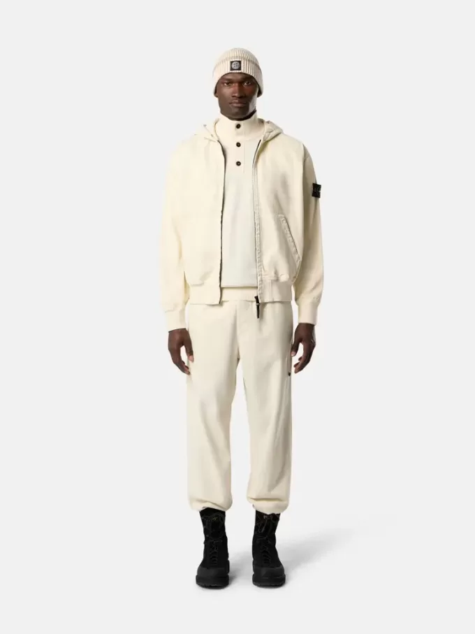 Oversized-fit hoodie med dragkedja och ribbade insatser